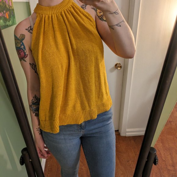 Golden Madewell Halter Top - Picture 2 of 4